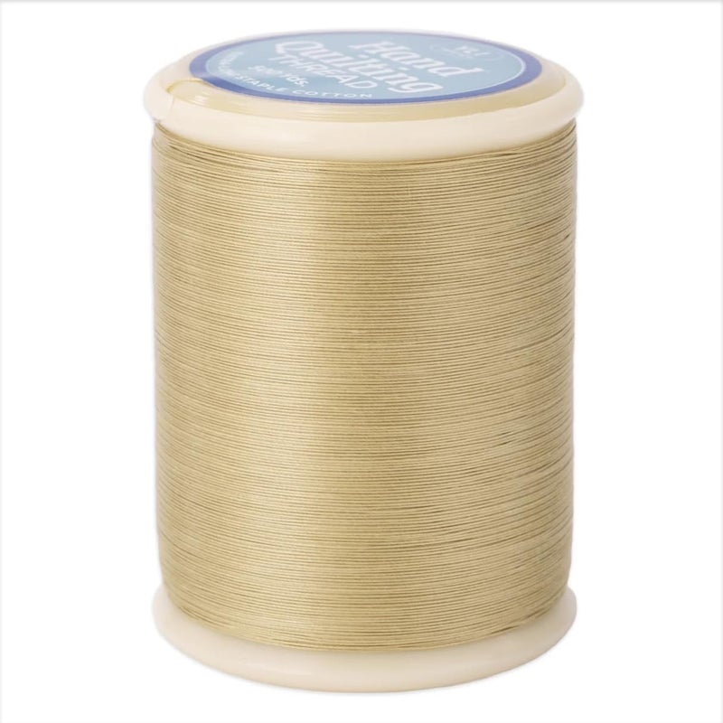 YLI Threads YLI Hand Quilting Thread - 100% Egyptian Cotton, Glazed, Strong & Tangle-Free, 500 yd. Spool - Original Ecru - Image 1